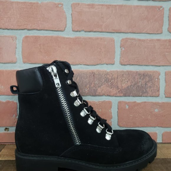 Charles David Rocky Lace-Up Suede Boots size 6